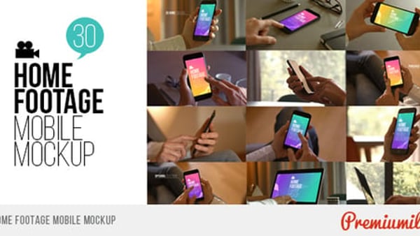 Home Mobile Mockup - Real Estate App Screen Animation Template