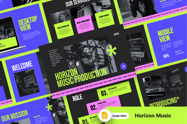 Horizon – Music Production Google Slide