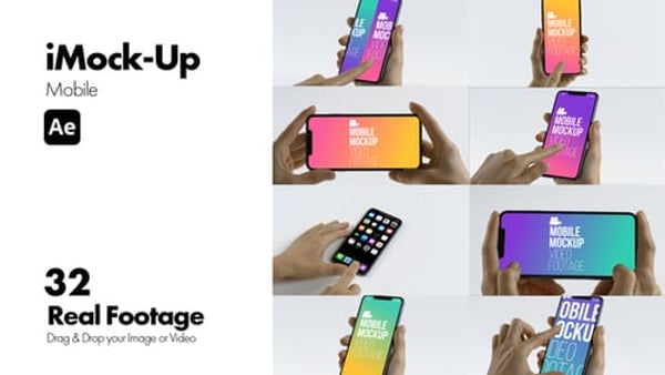 iMock-Up Mobile for After Effects - Smartphone Screen Mockup Animation Template