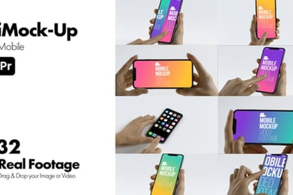 iMock-Up Mobile for Premiere Pro - Smartphone Screen Mockup Animation Template