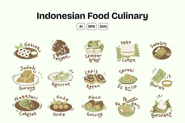 Indonesian Food Culinary