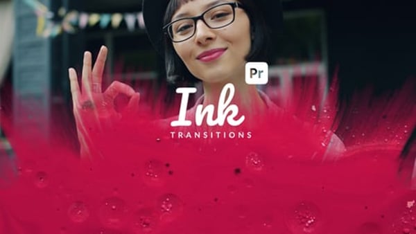 Ink Transitions for Premiere Pro – Cinematic Ink Blot & Liquid Wipes