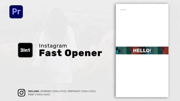 Instagram Fast Opener for Premiere Pro
