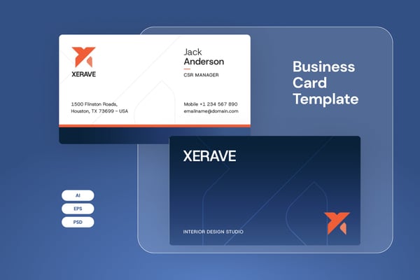 Interior Design Studio Business Card Template