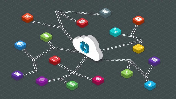 Free Isometric Digital Cloud Infographics