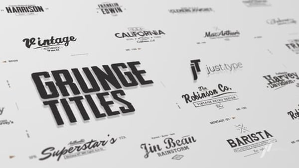 Just Type | Grunge Titles