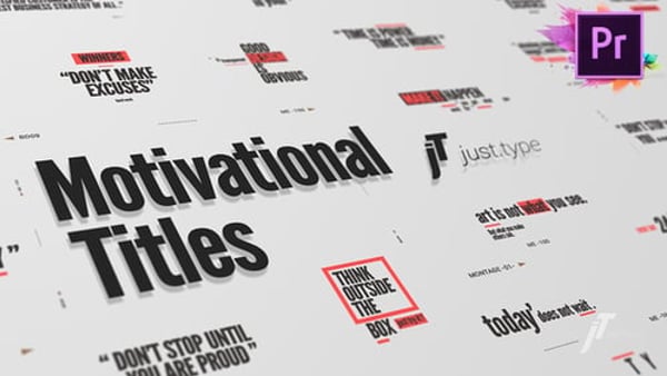 Just Type | Motivational Titles For Premiere Pro