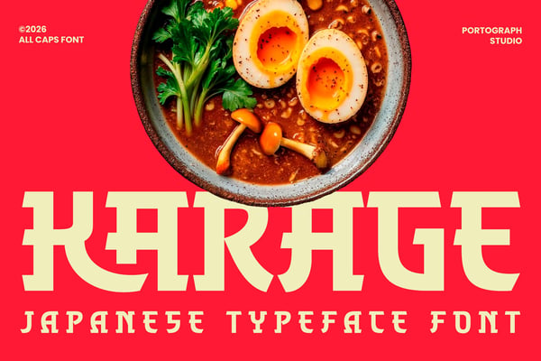 Karage – Food Font