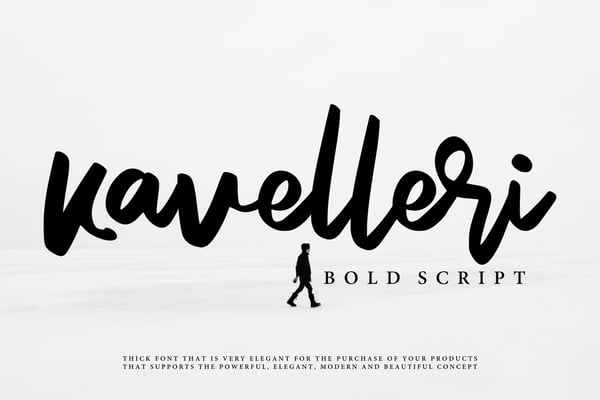 Free Kavelleri - Brush Font