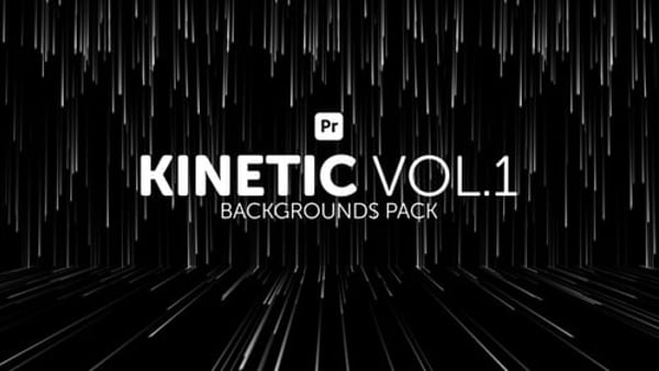 Kinetic Backgrounds 1 for Premiere Pro - Dynamic Modern Motion Graphics Animation Pack