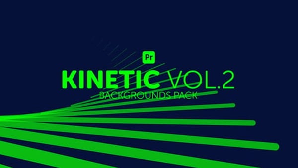 Kinetic Backgrounds 2 for Premiere Pro - Dynamic Modern Motion Graphics Animation Pack