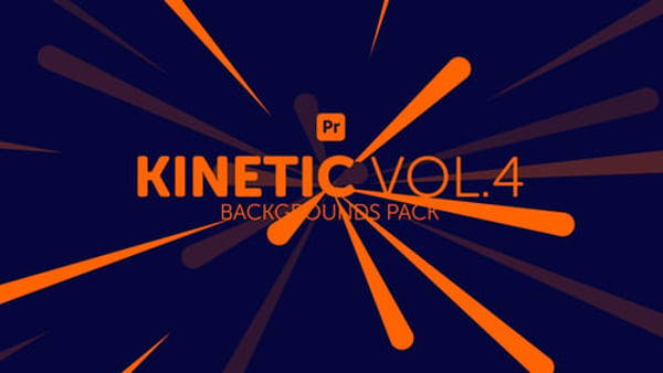 Kinetic Backgrounds 4 for Premiere Pro - Dynamic Modern Motion Graphics Animation Pack