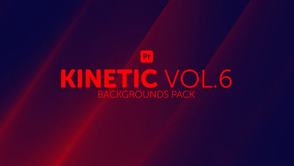 Kinetic Backgrounds 6 for Premiere Pro - Dynamic Modern Motion Graphics Animation Pack