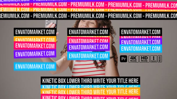 Kinetic Box Lower Thirds for Premiere Pro – Dynamic Modern Titles for Video and Motion Design
