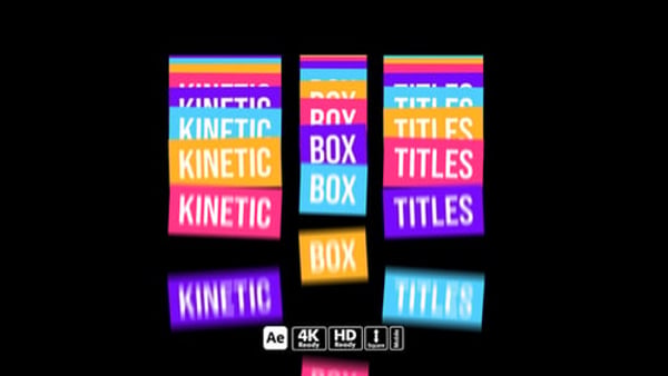 Kinetic Box Titles – Dynamic Box Style Text Animations for Modern Videos