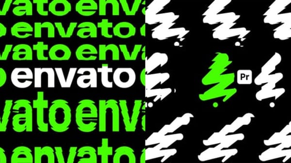 Kinetic Loop Logos for Premiere Pro - Seamless Animated Brand Reveal Motion Template
