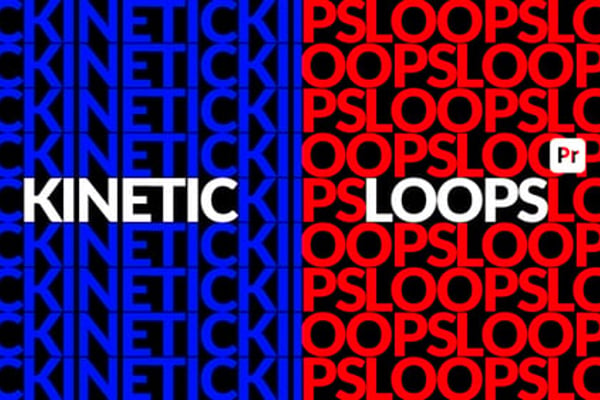 Kinetic Loop Titles for Premiere Pro - Seamless Animated Typography Motion Template