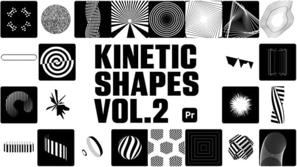 Kinetic Shapes 2 for Premiere Pro - Dynamic Geometric Motion Graphics Animation Template