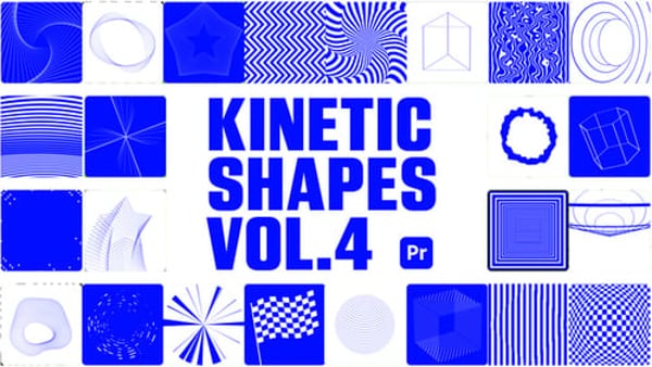 Kinetic Shapes 4 for Premiere Pro - Dynamic Geometric Motion Graphics Animation Template