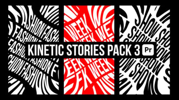 Kinetic Stories Pack 3 for Premiere Pro - Vertical Social Media Motion Graphics Template Pack
