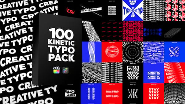 Kinetic Typography Pack for FCPX - Dynamic Text Animation Motion Typography Pack