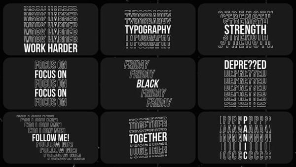 Kinetic Typography Text Titles 3.0 | MOGRT