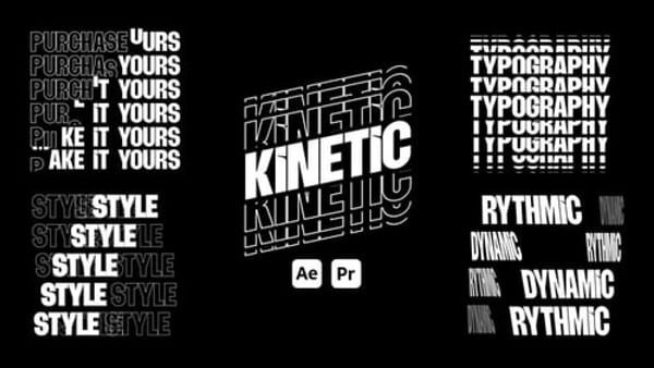 Kinetic Typography Titles for After Effects & Premiere Pro | 10 Text Animations