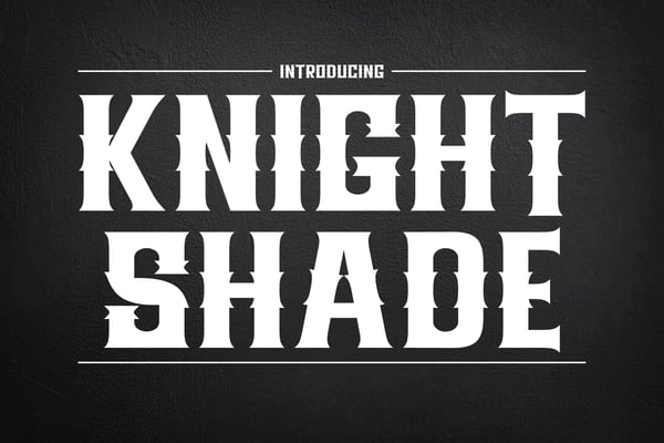 Knightshade – Blackletter Display Typeface