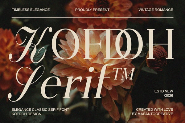 Kofdoh Elegant Serif Font Family