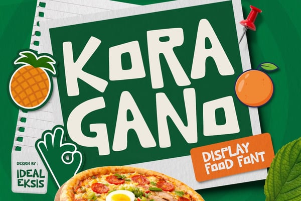 Kora Gano - Food Font