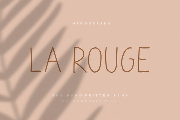 La Rouge - Handwritting Sans