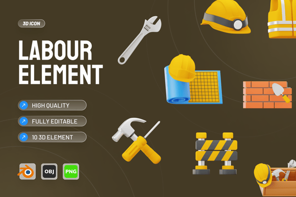 Labor Day 3D Icon