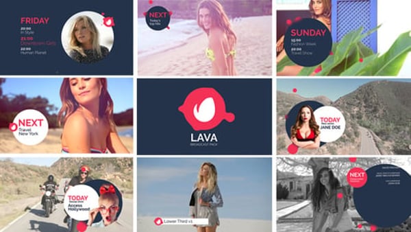 Lava Broadcast Package for After Effects – 4K TV Branding Pack
