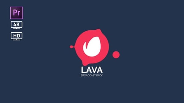 Lava Broadcast Package MOGRT – 4K Premiere Pro TV Branding Kit