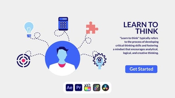 Learn to Think Design Concept - Creative Education Presentation Animation Template