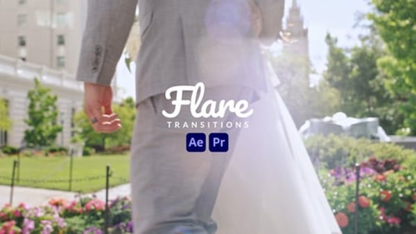 Lens Flare Transitions for After Effects & Premiere Pro | 23 MOGRT Effects