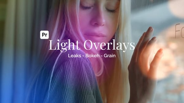 Light Leak Overlay Toolkit for Premiere Pro | Bokeh Glow 4K/HD MOGRT