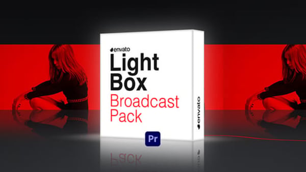 Lightbox Broadcast Pack for Premiere Pro - Studio Screen Motion Graphics Package