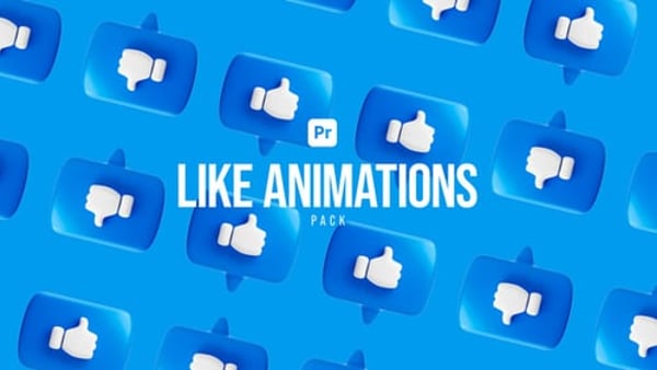Like Animations Pack Premiere Pro - Social Media Reaction Motion Pack
