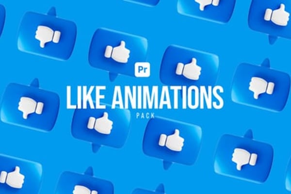 Like Animations Pack Premiere Pro - Social Media Reaction Motion Pack