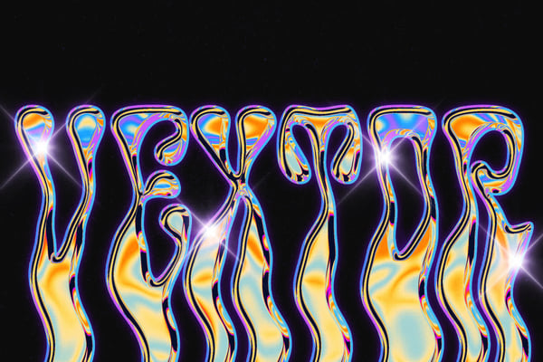 Liquid Chrome Text Effect