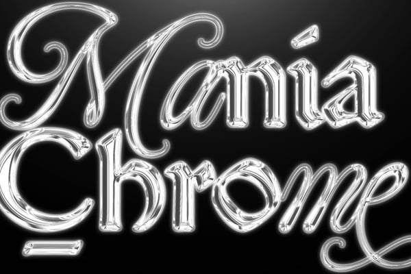 Liquid Chrome Text Effect