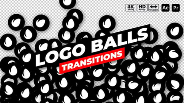 Logo Balls Transitions - Dynamic Sphere Reveal Transition Effects Pack