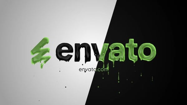 Logo Ink Drops - Cinematic Liquid Splash Reveal Animation Template