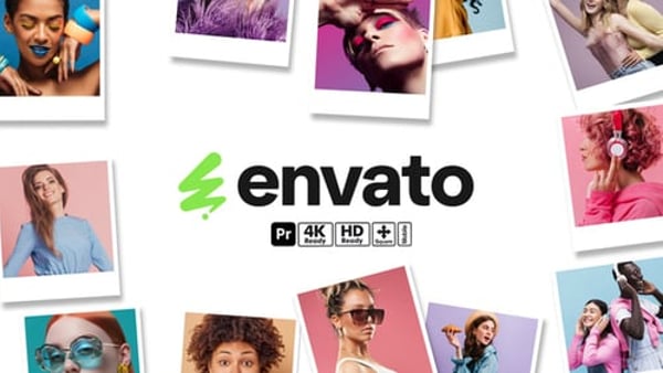 Logo Snapshots for Premiere Pro - Dynamic Photo Flash Brand Reveal Animation Template