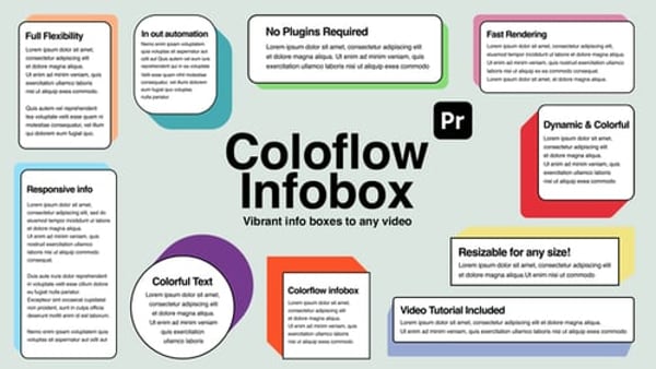 Lower Thirds & Info Box Titles for Premiere Pro | Text Box MOGRT Pack