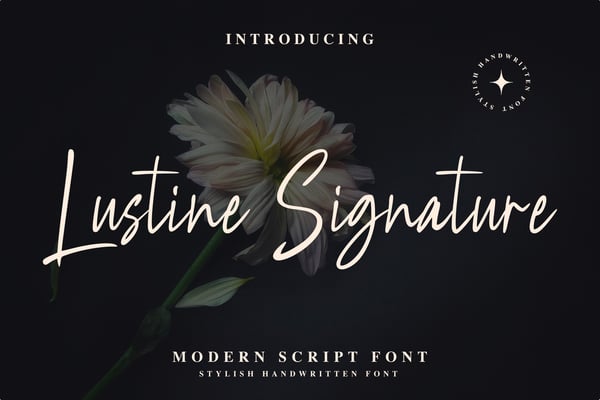 Lustine Signature – Modern Script Handwritten Font