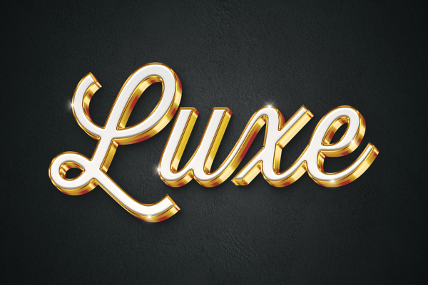 Luxury Gold Text Effect