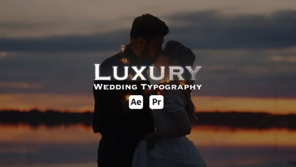 Luxury Wedding Typography and Ornament Animations for After Effects & Premiere Pro
