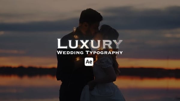Luxury Wedding Typography & Ornament Animations for After Effects – 32 Animations